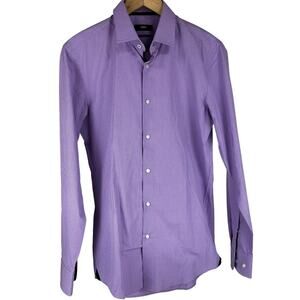 Boss Hugo Boss NWT Men's Purple Jesse Button Down Dress Shirt Size 38 / 15